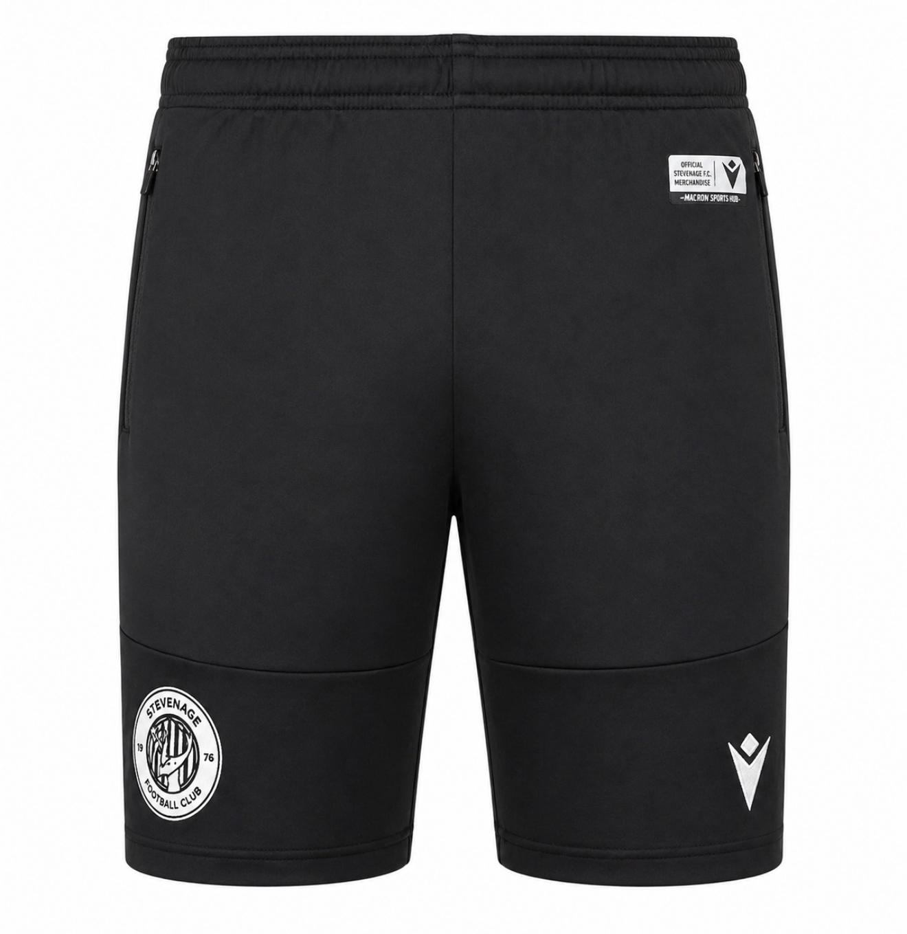 Black Zipped Pocket Shorts
