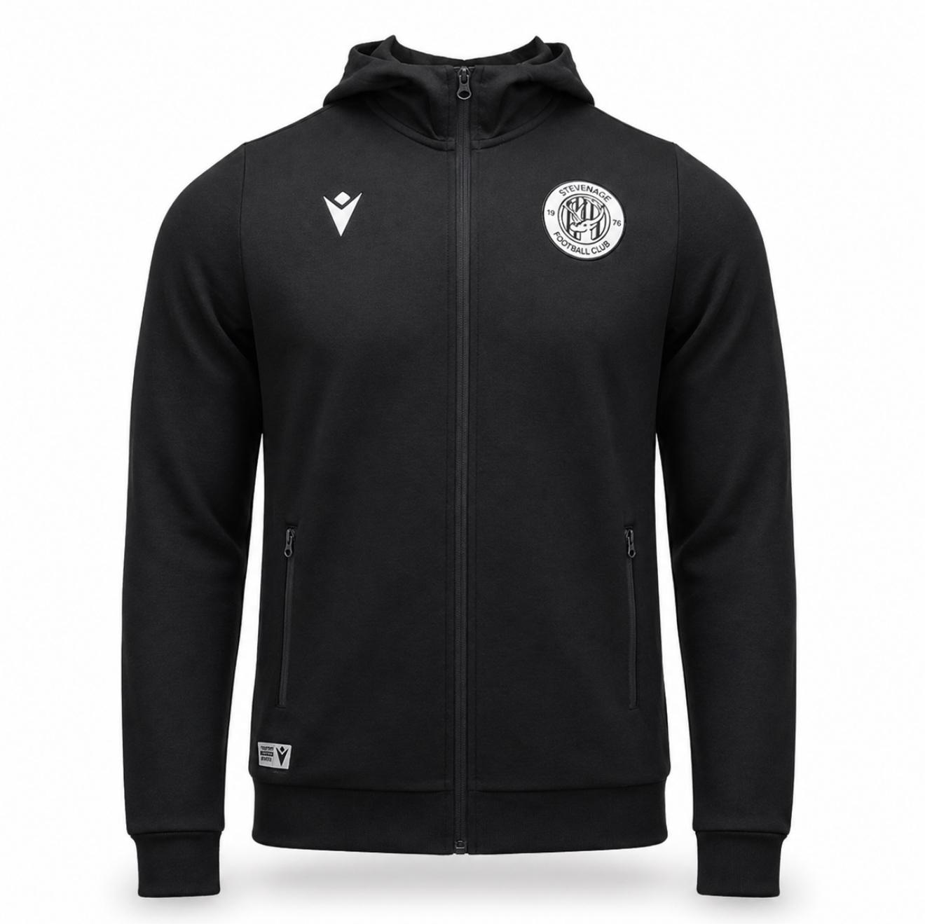 Black Zipped Hoodie