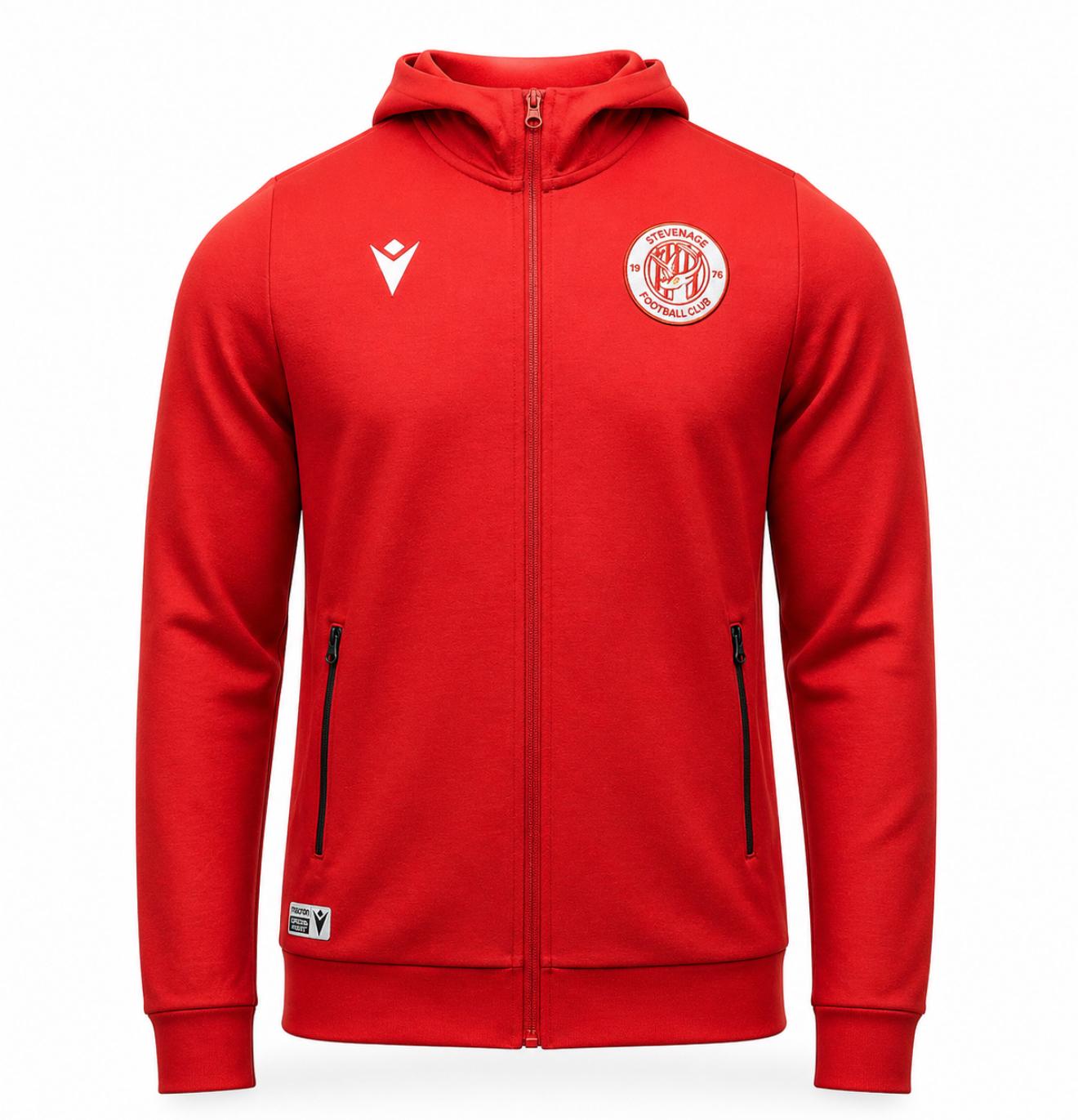 Red Zipped Hoodie